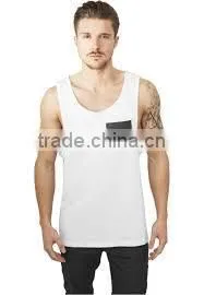 Custom Cotton Breathe Freely Absorbent Water Tank Top With Pocket photo-4