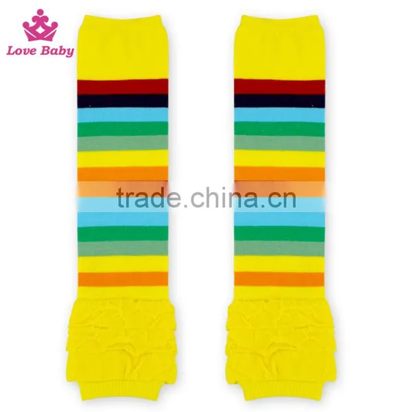 Newest Fashion Cotton Leg Warmer Kid Stripes Knitting Leg Warmer Socks photo-5