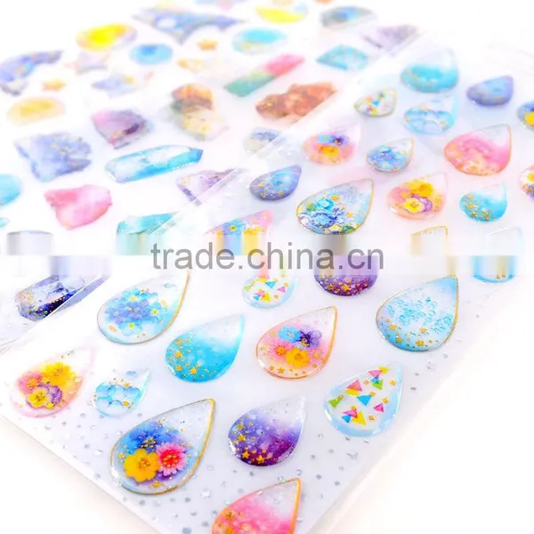 Custom Epoxy Resin Sticker Waterproof PVC Sticker Decorative Children Sticker photo-5