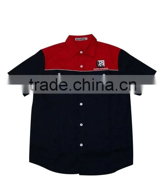 Blue Red Workwear Uniform Shirt Engineer Uniform photo-5