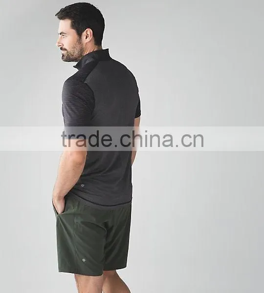 Classical Solid Color Contrast Piping 1/4 Zipped Pullover Sport Sweatshirt photo-3