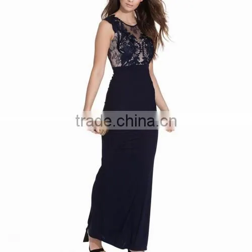 New Arrival With Hollow Lace Long Evening Dress