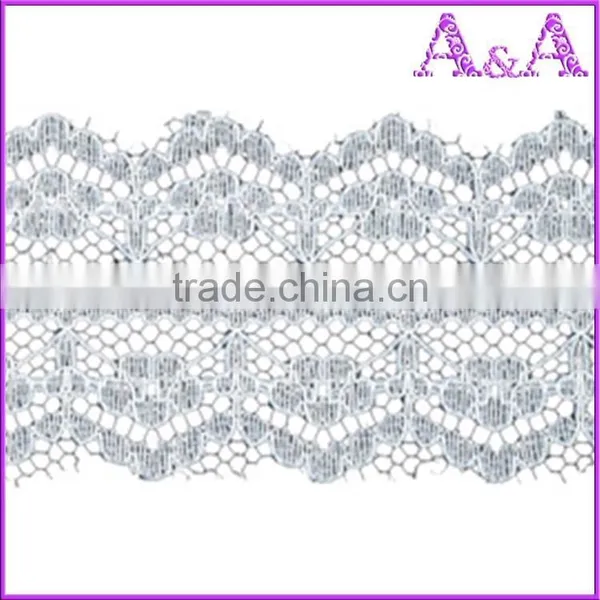 African 100% Polyester 3 Wide Decorative Cotton Lace Trim Wholesale photo-3
