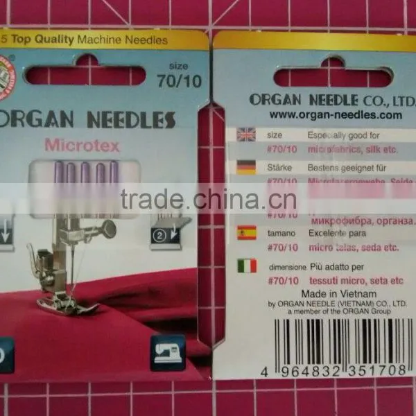 Organ Needle Domestic Sewing Machine Parts Microtex Sewing Neddles 70/10 ESpecially Good For Microfabrics Silk Etc. photo-2