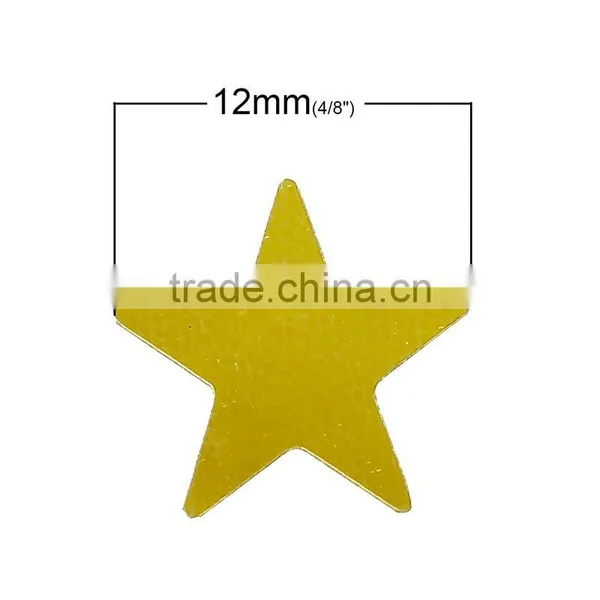 PVC Confetti Party Decoration Pentagram Star Golden photo-2
