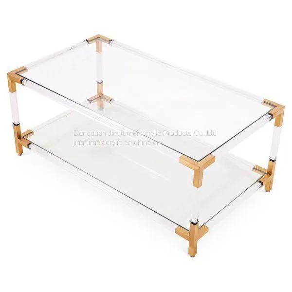 Best Selling Water Table Sofa Side Table Metal Frame Coffee Table photo-3