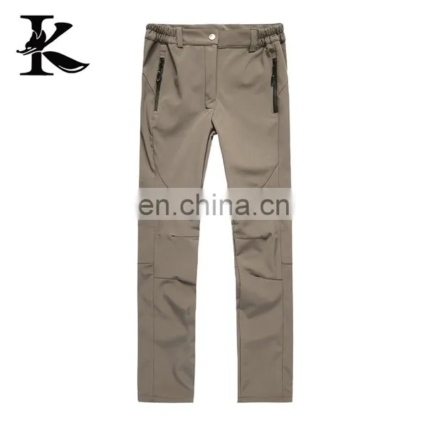 Women Winter Outdoor Polyester Bonded Micro Fleece Softshell Trousers photo-2