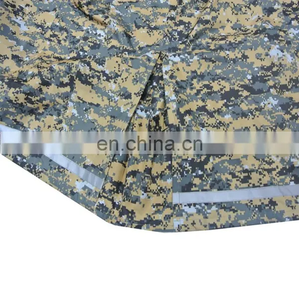 Waterproof Camouflage Military Nylon Reflective Raincoat photo-6