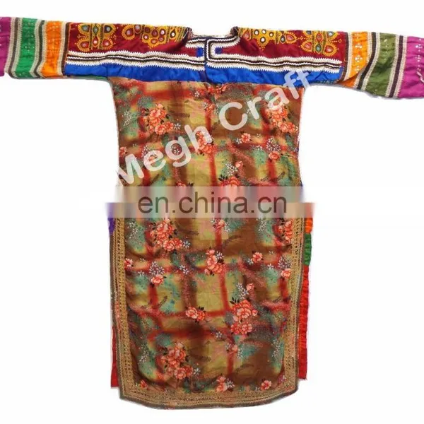 Balochi Afghan Tunic-Afghani Embroidered Tunic -Afghani Mirror Work Tunic -Vintage Tunic Tops- Tribes Textile Costumes Kurta photo-4