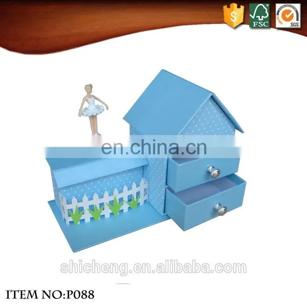 China Factory a Dancing Ballerina Gift & Craft House Shape Music Box photo-5