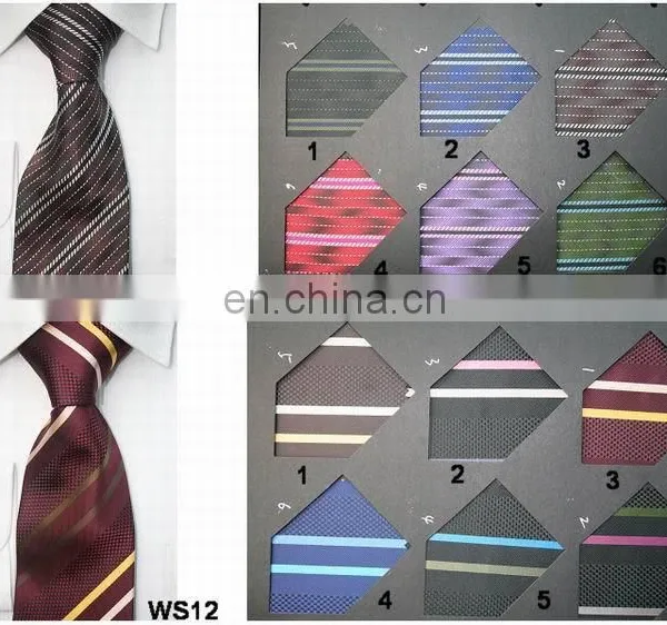 Polyester Jacquard Woven Fabric Stripe Neckties photo-2