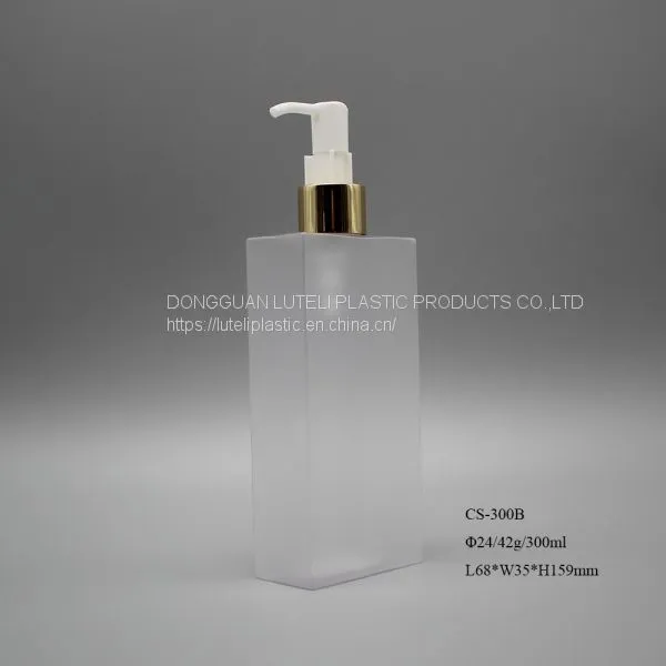 300ml Rectangle PETG Plastic Empty Cosmetic Bottle for Packaging Face Care Toner photo-5