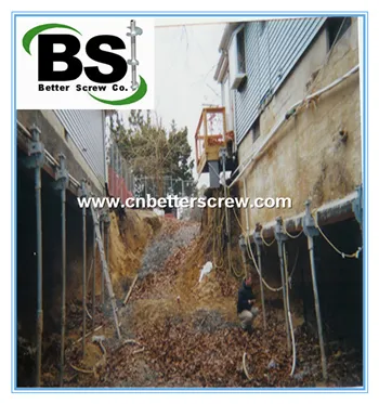 Push Pier System With Helical Piles for Lighting Foundations photo-3
