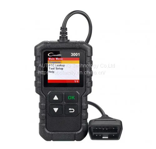 Launch Creader 3001 OBDII  / EOBD Code Reader Scanner Support Multilanguages Same as Al419 www.obdfamily.net