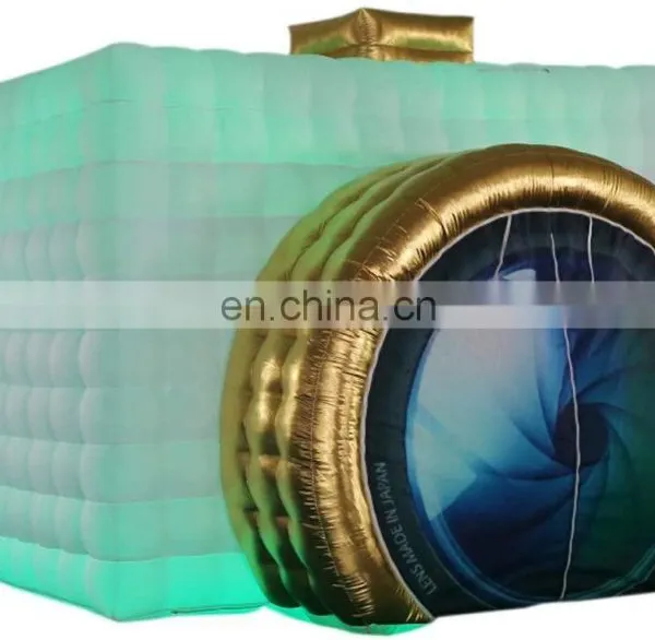 Best Wedding Party Decoration Portable Photo Booth White Mobile Inflatable Cube LED Photo Booth photo-6