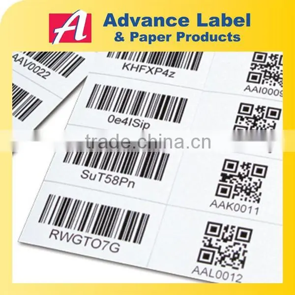 Serial Number Unique Barcode Labels Tags