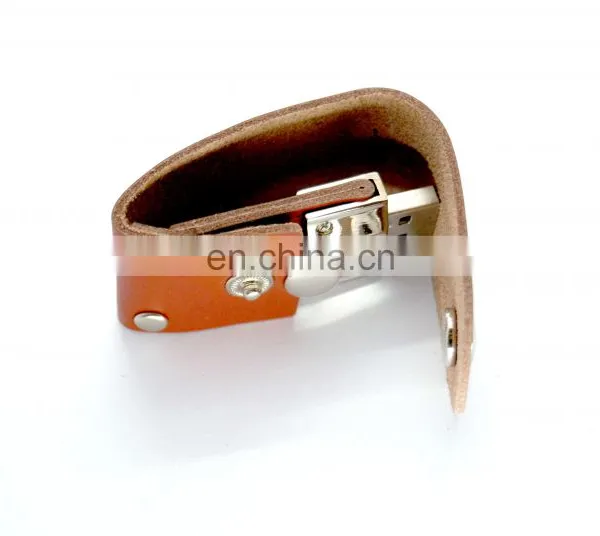 Best Gifts 32gb Usb Drive Leather Pendrive, Grade A Chips Usb Leather Stick, Economy Usb Leather Case photo-4
