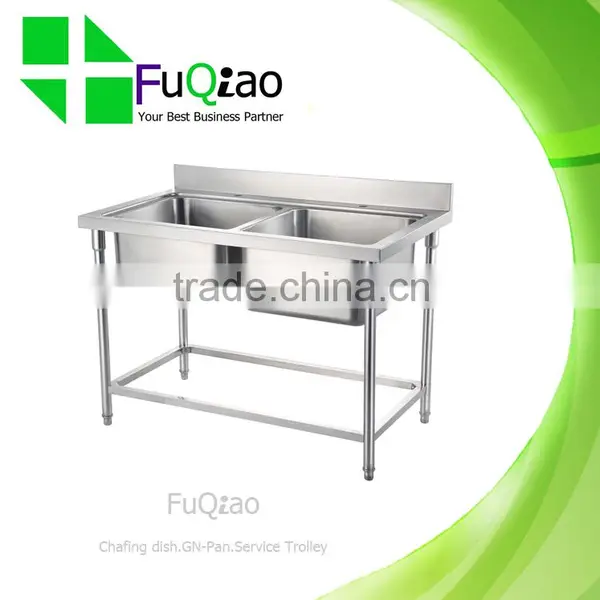 Wholesale Kitchen Stainless Steel Sink Work Table for Restaurant Hotel Family photo-3