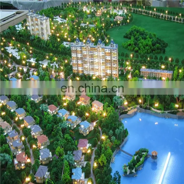 Nice Resort House Model for Display, Overview Miniature Building Model photo-2