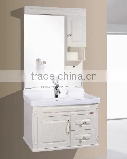 China Economical Wall Hung Cabinet With Mirror and Light Frpm Henan photo-3
