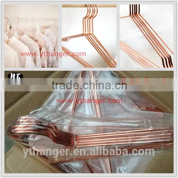 YT High Quality Copper Metal Hanger Wire Clothes Hanger for Display photo-3