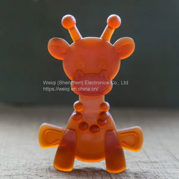 Baby Teether Amber Giraffe Teething Toy Rubber Wholesale by Weiqi photo-5