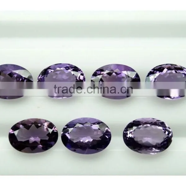 14x10mm Oval AAA Quality Natural Brazilian Amethyst Calibrated Size 10x14mm Faceted Oval Cut photo-2