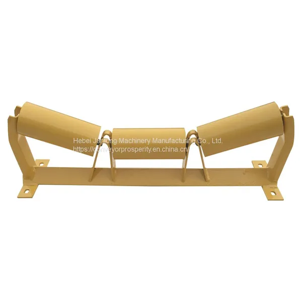 DIN Belt Conveyor Carbon Steel Trough Roller for Sand Stone photo-5