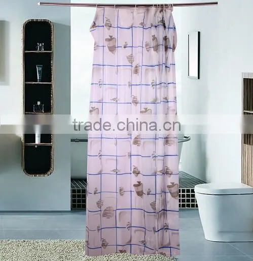 PEVA/PVC/Polyester Waterproof Bathroom Curtain the Curtain for the Bath Waterproof Polyester Bathroom Curtain Quality Choice photo-3