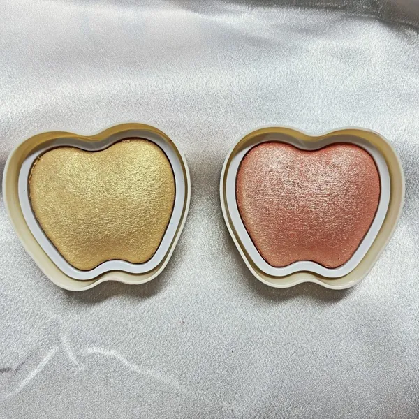 Factory OEM Apple Shape Make up Face Shimmer Highlighter Baked Powder Glow Loose Makeup Highlighter Powder Polvo De Cara photo-2