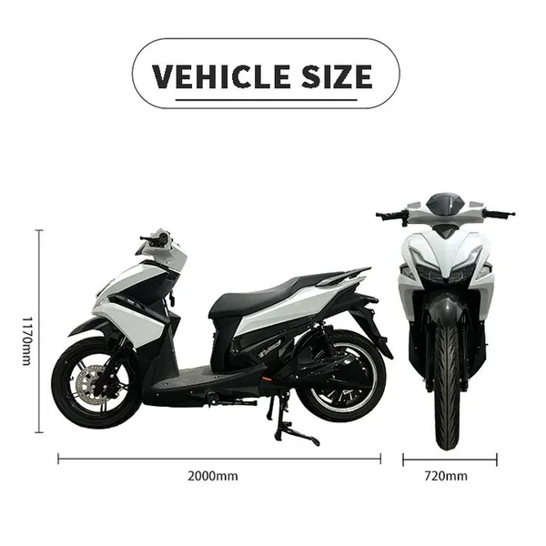 2000W Electric Scooter 70kmph V12 photo-2