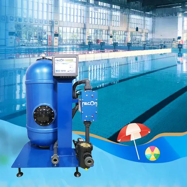 Swimming Pool Sterilization Equipment Without Chemical Additives, NECON Copper Silver Ion Water Treatment Equipment photo-2