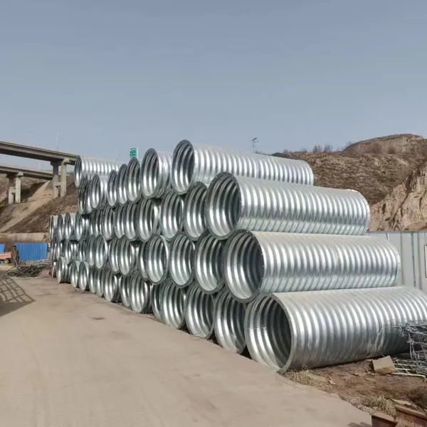 Galvanized Corrugated Metal Pipe 20mm 3/4'' Armco Mp100 Steel Pipe Flexible Corrugated Tube Large Diameter photo-4
