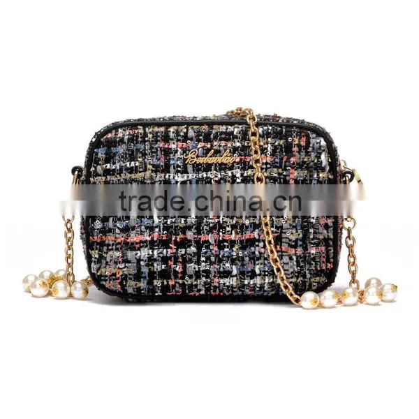 Girl Fashion Bags Purse Accessories Handbag PU Chain Bag Chain Shoulder Bag