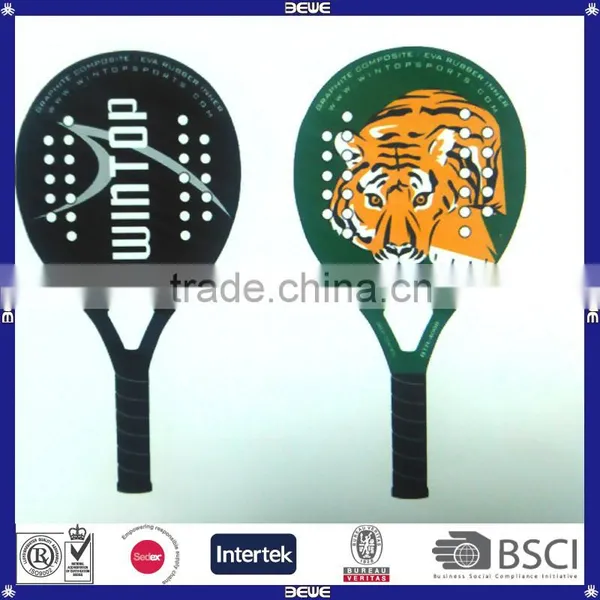 OEM Design Customized Logo Outdoor Carbon Beach Tennis Racket photo-6