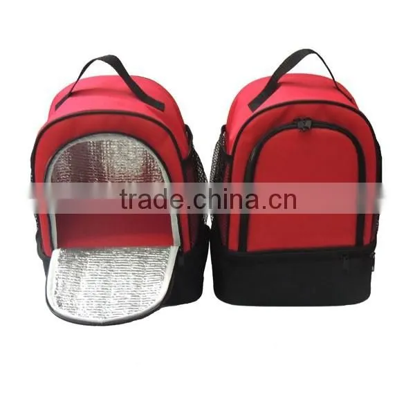 2015 Insulated Cooler Food Delivery Bag Two Compartments Cooler Bag photo-4