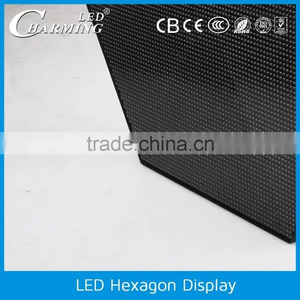 2016 New Arrival!!!portable Hexagon Shape Digital hd Led Display Light for Indoor Wall Decoration photo-6