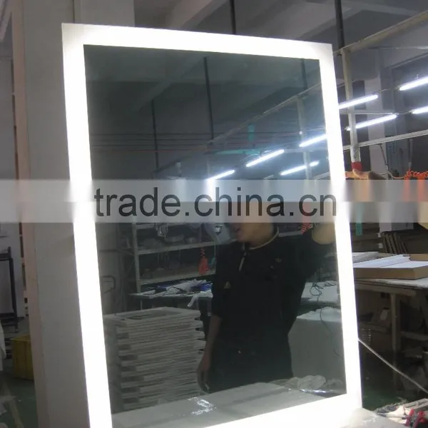 LED Lighted Frameless Rectangle Mirror for Luxury Hotel photo-3