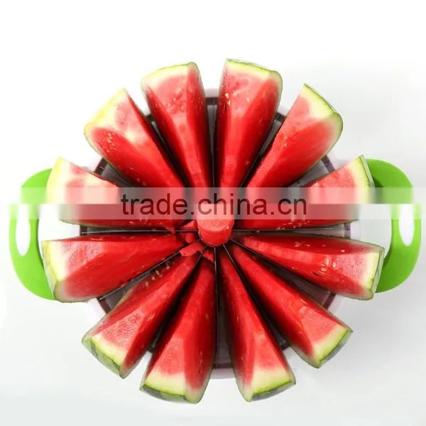 Fruit Tools 12 Slices Stainless Steel Melon Slicers Watermelon Cutter photo-4