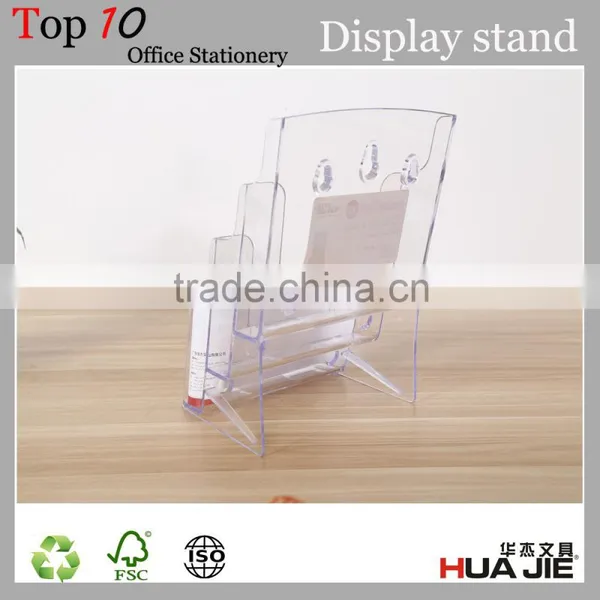Three Layer Desktop Menu Display Stand A5 Brochure Holder photo-3