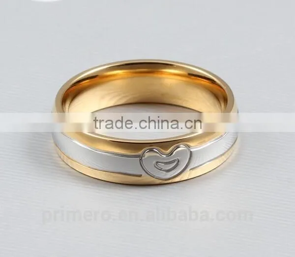 New CZ Cubic Zirconia Couple Wedding Rings 18k Gold Men and Women Jewelry photo-5