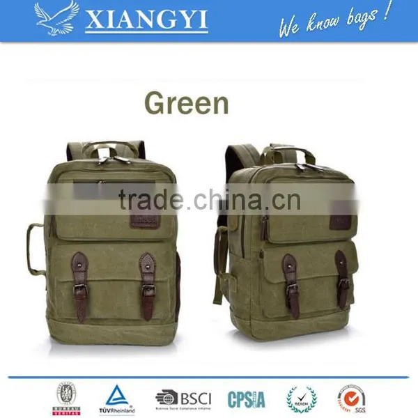Vintage Canvas Briefcase School Business Bag Men Messenger Laptop Backpack photo-3