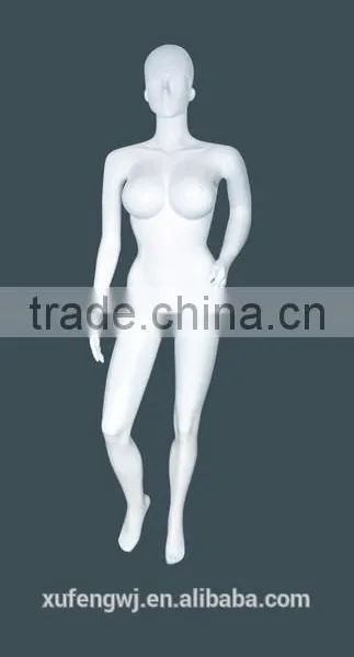 Plus Size Glossy Movable Lifelike Female Plastic Mannequin Full-body Unbreakable Cheap Mannequins for Sale