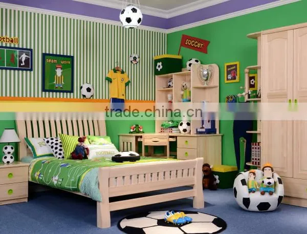 Boys Football Single Bed Designs, Bed Room Furniture For Kid,Wood Bed photo-2