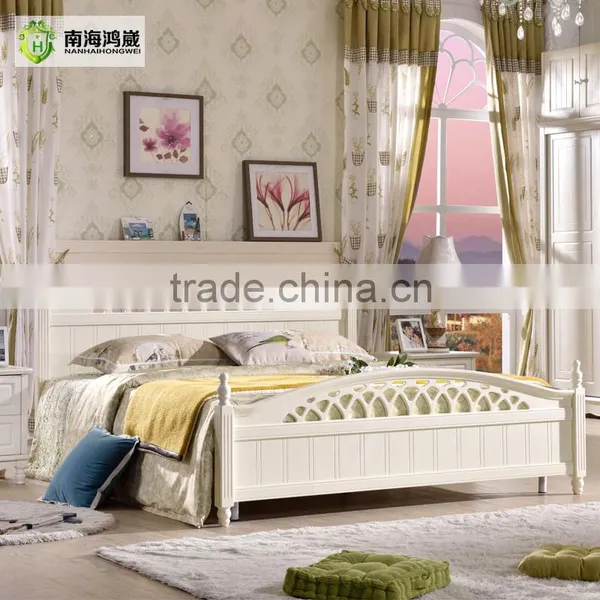 Latest Design White Wooden MDF Modern Bedroom Furniture Quality Choice photo-2