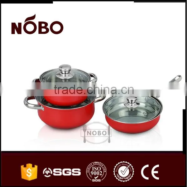 3PCS Paint Spraying Stainless Steel Pot Set photo-3