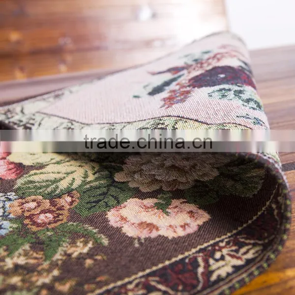 PLUS Handmade Flower Recycle Fabric Cheap Jacquard Table Runner photo-3