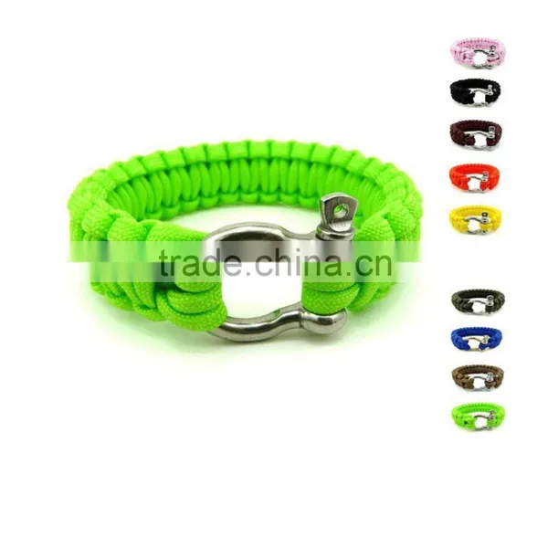 2016 New Woven Method Bright Colors Suvival Paracord Bracelet photo-6
