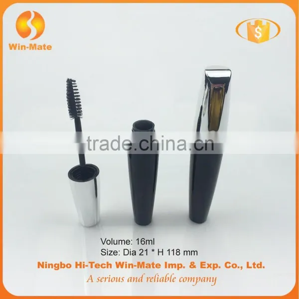 2015 New Silver & Black Flat High Quality Plastic Container for Mascara photo-3