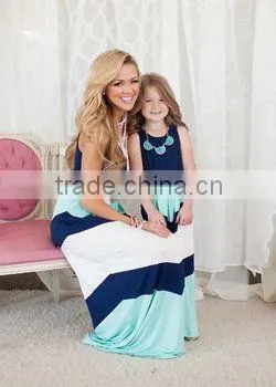 2015 Hot Selling Family Clothes, Mother and Child/daughter Dress Clothing Design Set, Mommy and me Maxi Dress photo-6